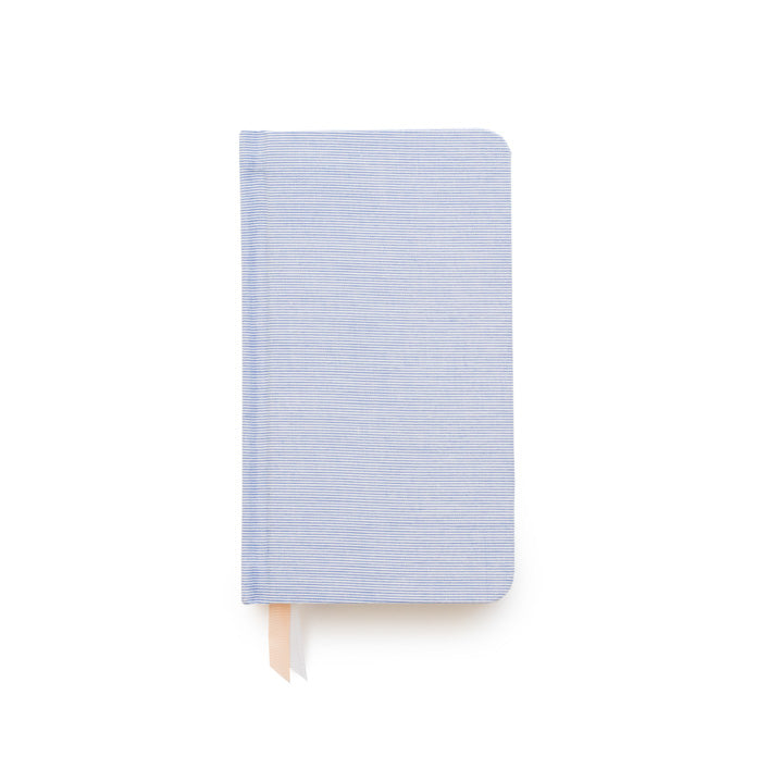 Petite Fabric Journal Blue Pencil Stripe