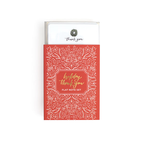 Holiday Thank You Flat Note Set
