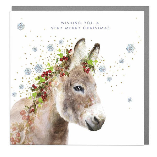 Donkey Christmas Card
