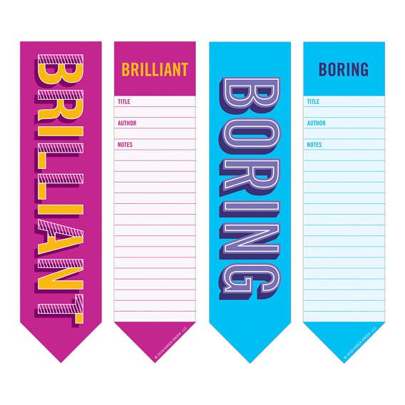 Bookmark Pad: Boring/Brilliant