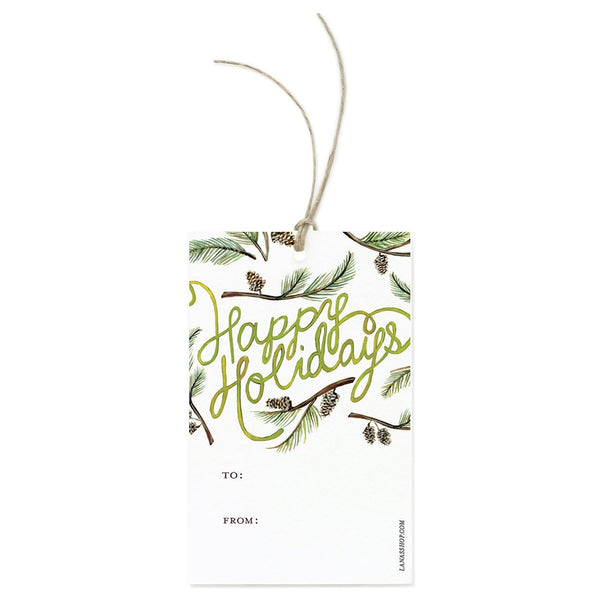 Holiday Greenery Gift Tag