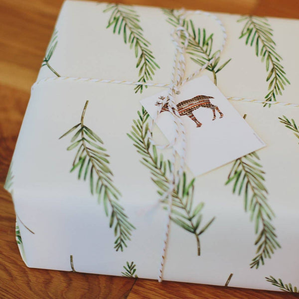 Fir Branch Gift Wrap Wrapping Roll - S/3