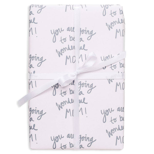 New Mom Gift Wrap Wrapping Paper Rolls - S/3