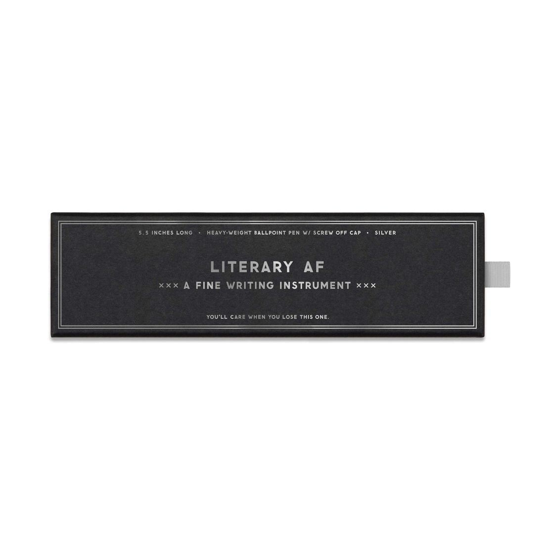 Literary AF Silver Pen