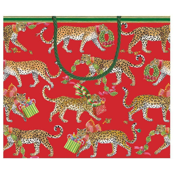 Christmas Leopards Gift Bag