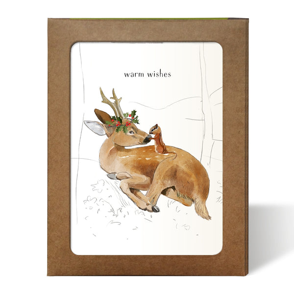 Deerly - Boxed Holiday Cards