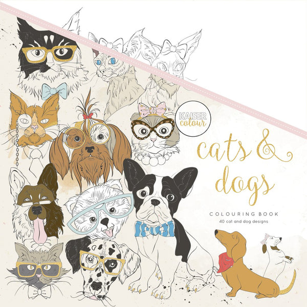 Cats & Dogs Colouring Book