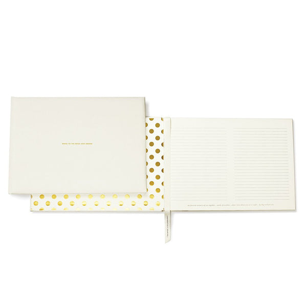 Kate Spade guest book - notes to the bride and groom