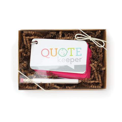 Quote Keeper Starter Ring - Fuchsia