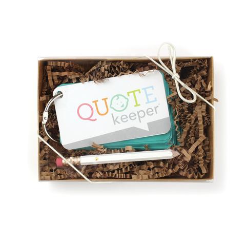 Quote Keeper Starter Ring - Teal