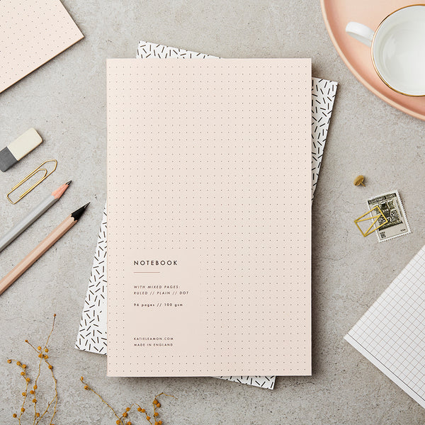 Pink Bullet Notebook - Unlined/Dotted/Lined