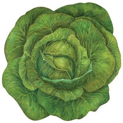 Die Cut Cabbage Placemat  -S/12