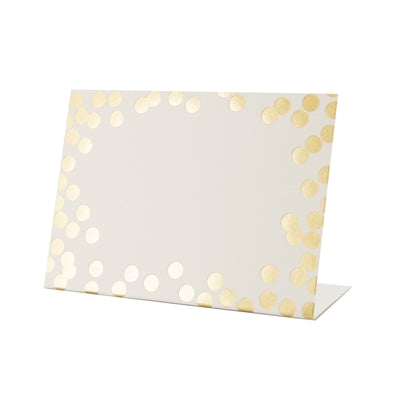 Gold Confetti Place-Card - Pack of 12