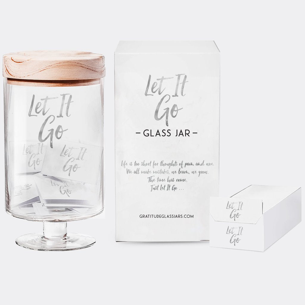 Let It Go Glass Jar