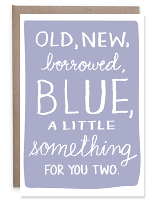 Old New Borrowed Blue Petite Card