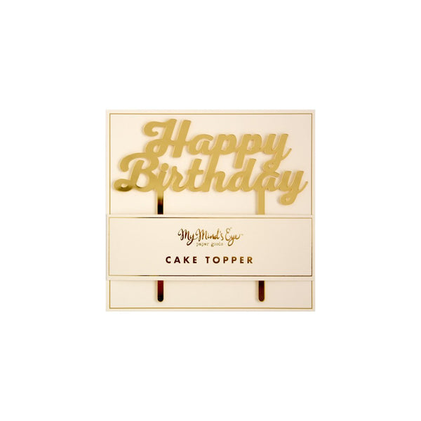 Basic Happy Birthday Cake Topper