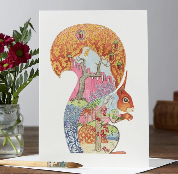 Red Squirrel Card