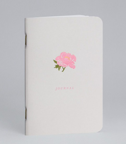 Engraved Peony Journal
