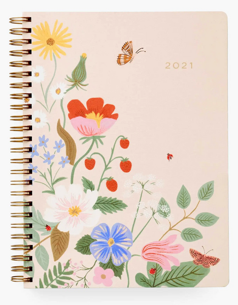 2021 Strawberry Fields Softcover Spiral Planner