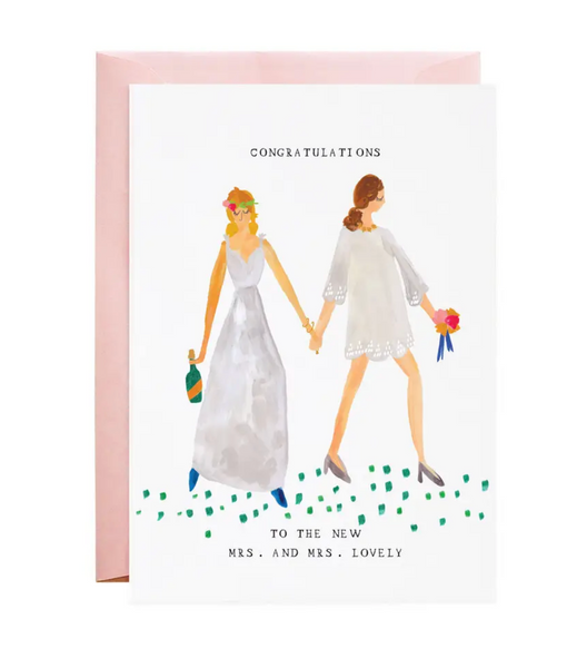 The New Mrs. and Mrs. Greeting Card