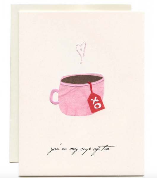 "You're My Cup of Tea" Pink Tea Cup Card