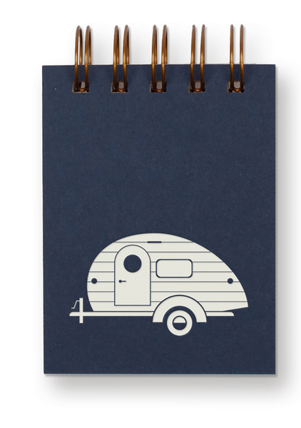 Camper Mini Jotter Notebook -Deep Blue