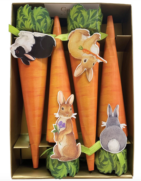 Bunnies & Carrots Cone Crackers S/8