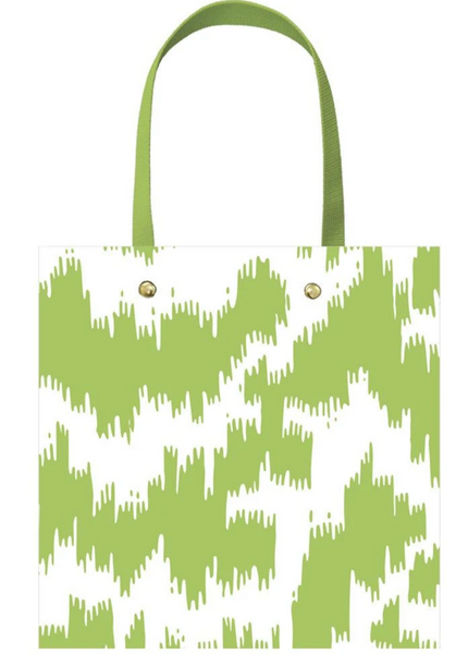 Modern Moire Green Small Gift Bag