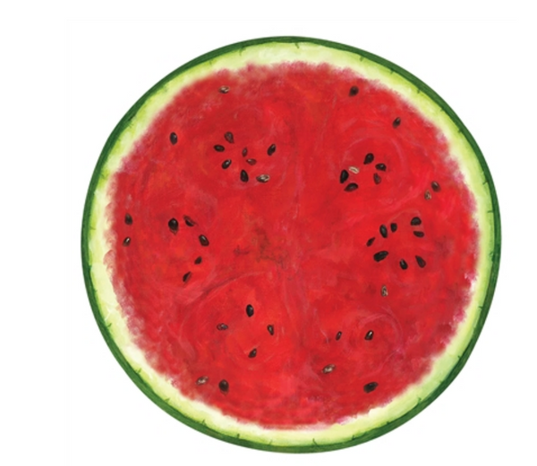 Die Cut Watermelon Placemat  -S/12
