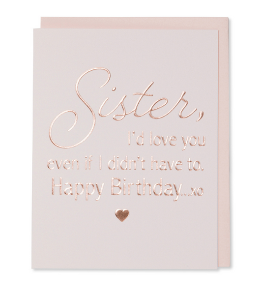Birthday Card, Sister Happy Birthday Card