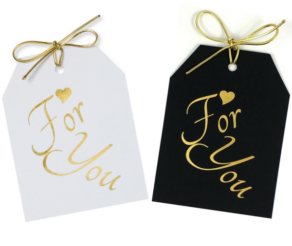 For You Gold Foil Gift Tags, Pack of 10