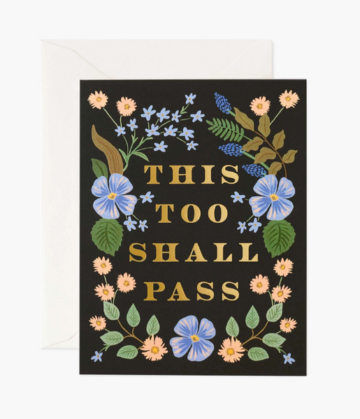 This Too Shall Pass Encouragement Card