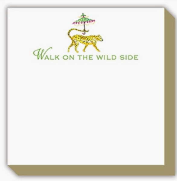Walk On the Wild Side Dressed Up Cheetah Notepad