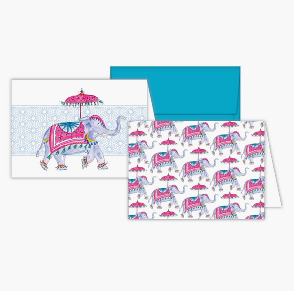 Handpainted Dressed Up Elephant Notes