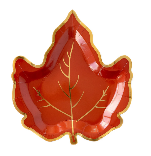 Maple Leaf Shaped 7" Plate