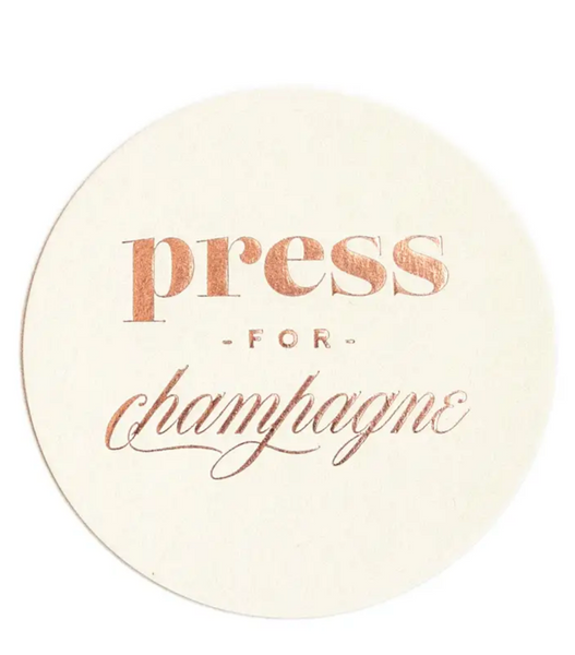 Press for Champagne Coaster - s/8