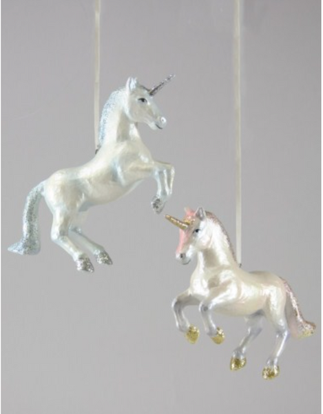 Prancing Unicorn Ornament