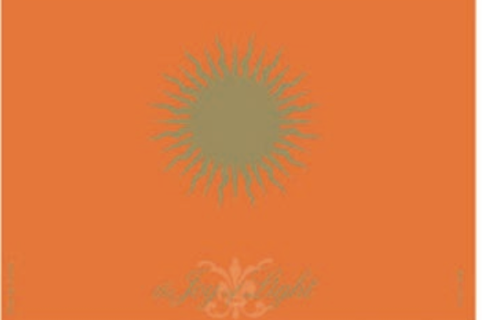 Sun on Orange Foiled and Embossed, Matchbox 4"