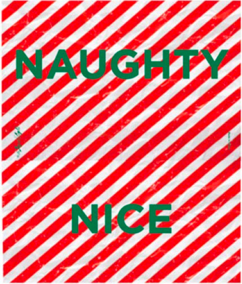 Naughty Nice Embossed Matchbox 4"
