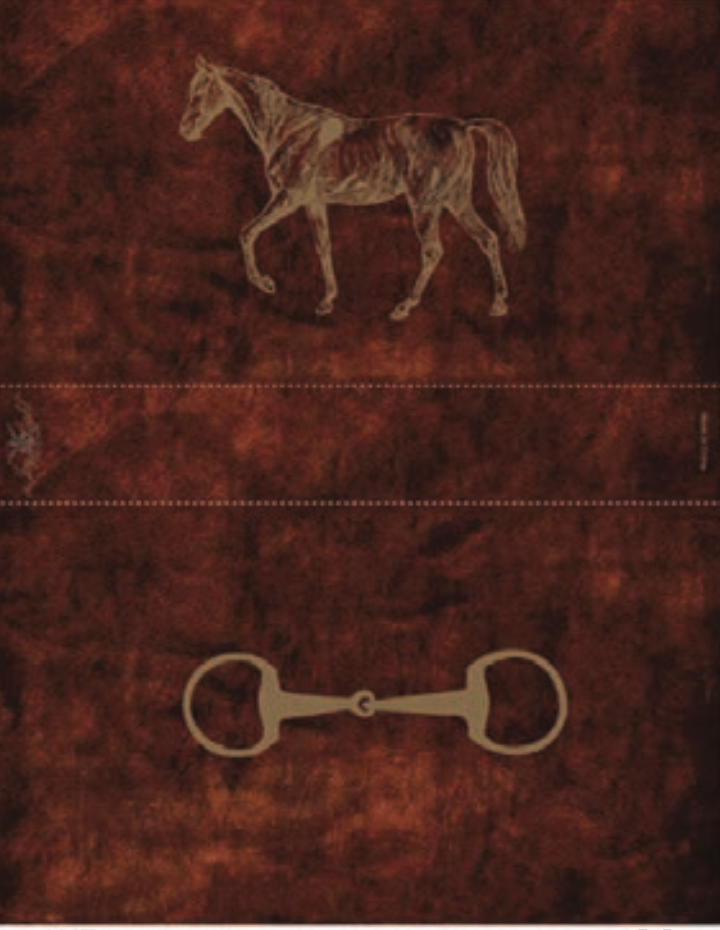Horse on Textured Brown, 4" Matchbox