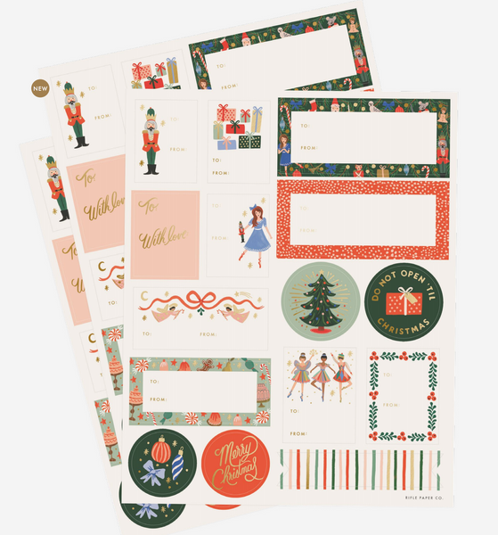 Nutcracker Stickers & Labels - Pack of 3