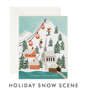 Holiday Snow Scene Card - Boxed Set/8