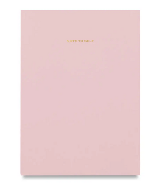 Pink Note to Self Notebook - lined