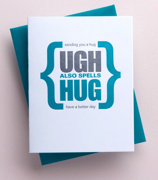 Ugh Hug Sympathy Card