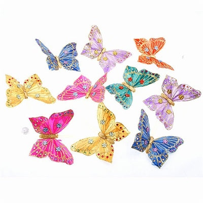 Spring Glitter/Jewels Butterfly Garland