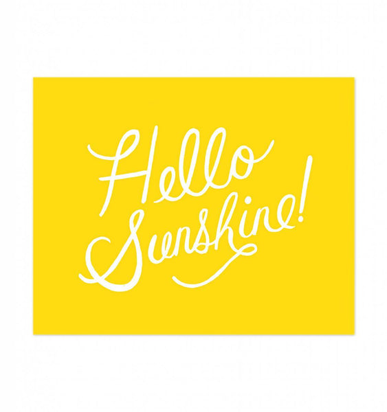 Hello Sunshine Print (8x10)