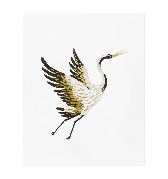 Crane Art Print (8x10)