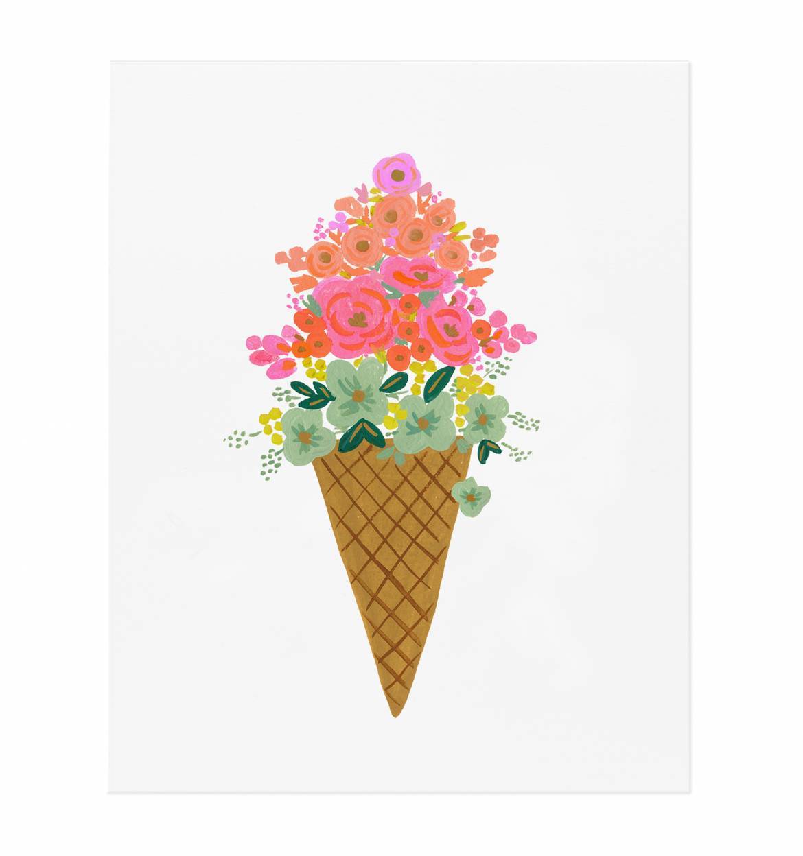 Ice Cream Cone Print (8x10)