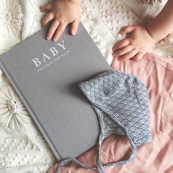 Baby Journal (Grey) - Birth To Five Years