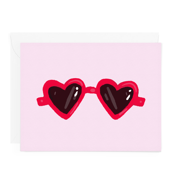 Heart Sunglasses Greeting Card